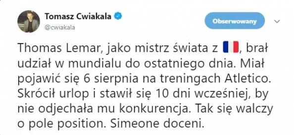 Lemar nie ma zamiaru odpoczywać